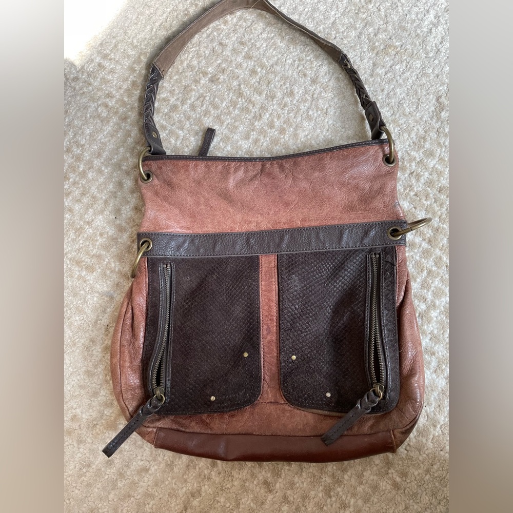 The Sak brown leather bag